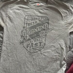 Hanes Jimmy John’s Gray Graphic Tee - Unisex